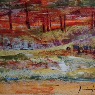 Abstrakte Landschaft, Hans Hunschofsky